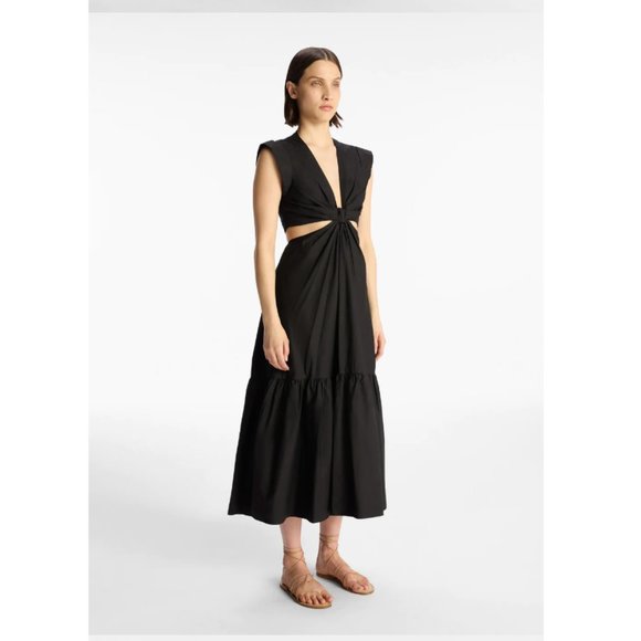 A.L.C. Black Midi Dress - Picture 2 of 7